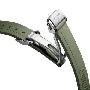 Longines Conquest Sunray Green Dial Men 34mm