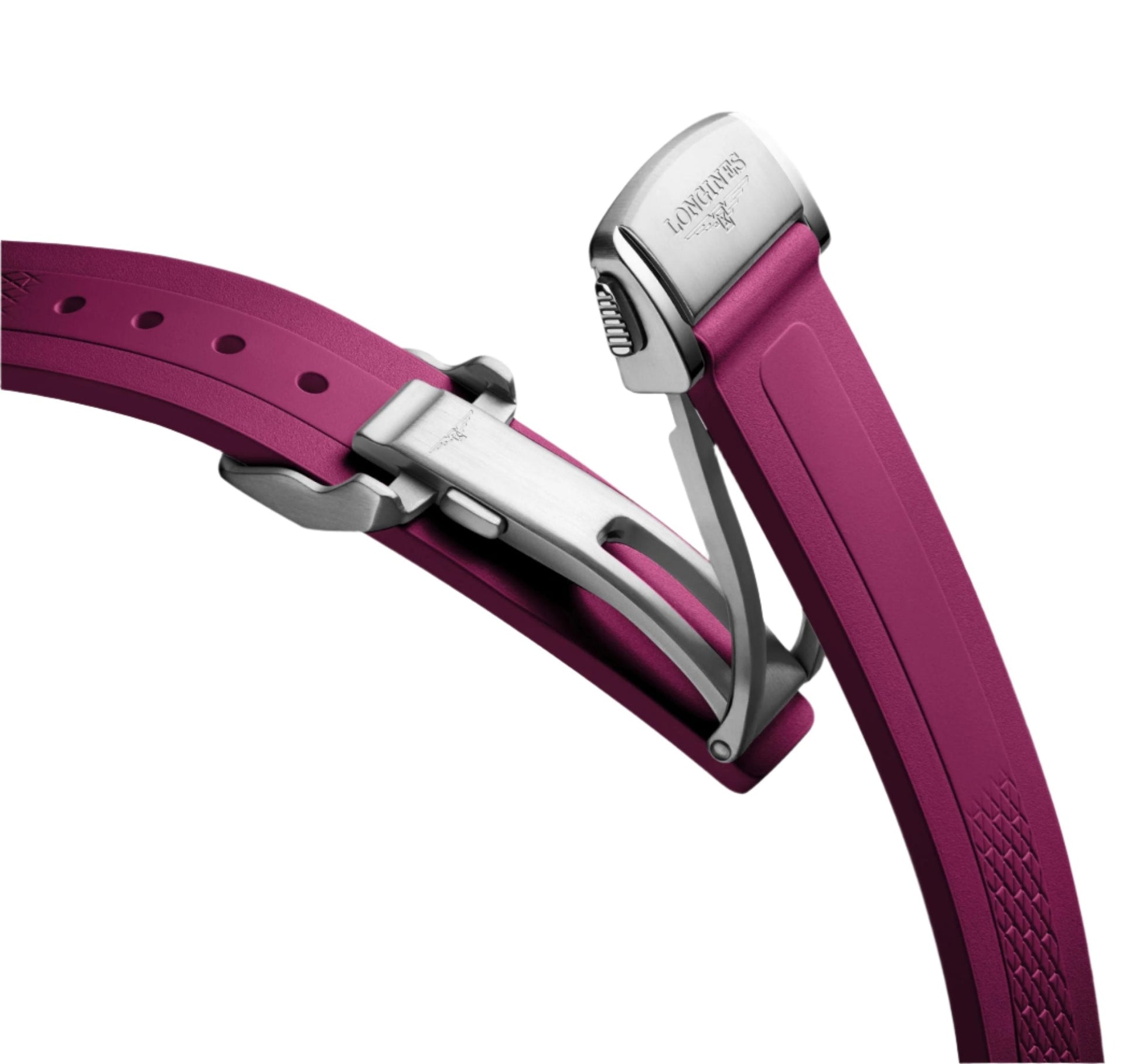 Longines Conquest Sunray Purple Dial Men 34mm