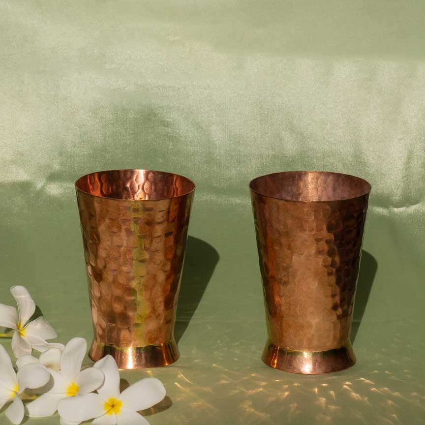 Copper Glass Set of 2 in a gift box