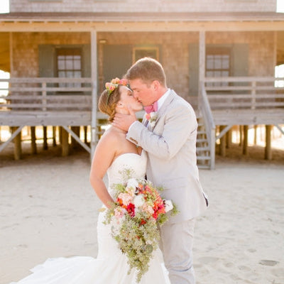 Dreamy and Bold Beach Wedding