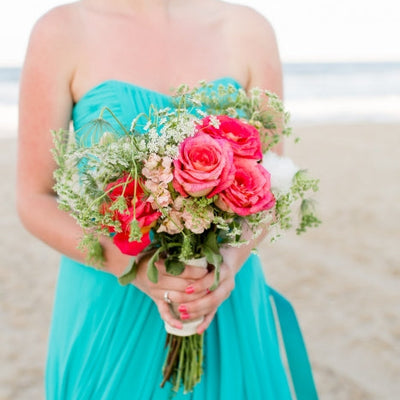 Dreamy and Bold Beach Wedding