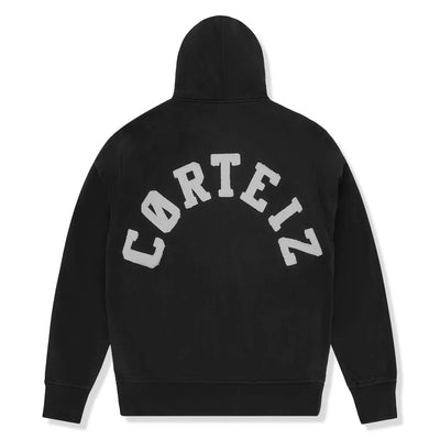 Corteiz Colly Arch Zip-Up Black Hoodie