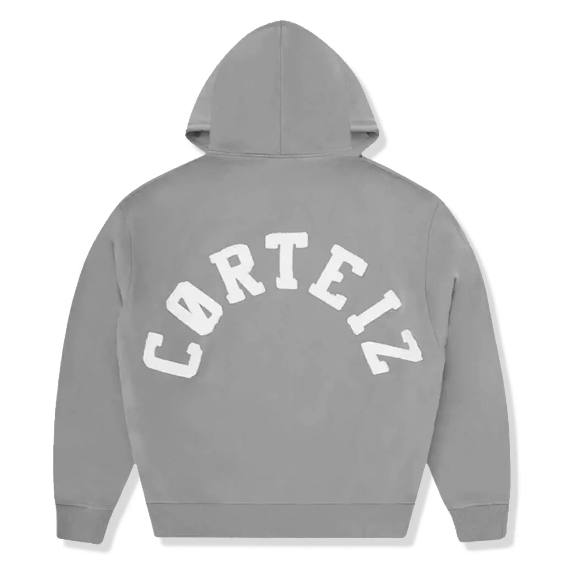 Corteiz Colly Arch Zip-Up Grey Hoodie