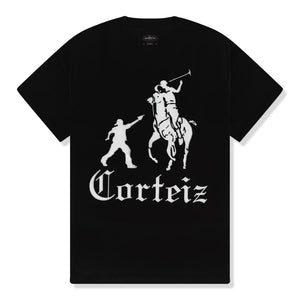 Corteiz Jack Boys Black White T Shirt