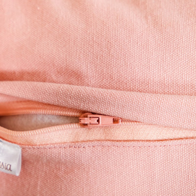 Silver Embroidered Geometric Cushion Cover 50x35 cm