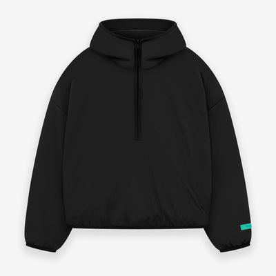 Nylon Filled Halfzip Hoodie