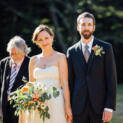 Blush and Apricot Rustic Autumn Wedding