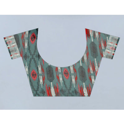 Cream Casual  Wear Printed Chanderi Silk Saree