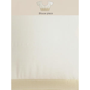 Cream Festive Wear Woven Kanjivaram Silk Saree