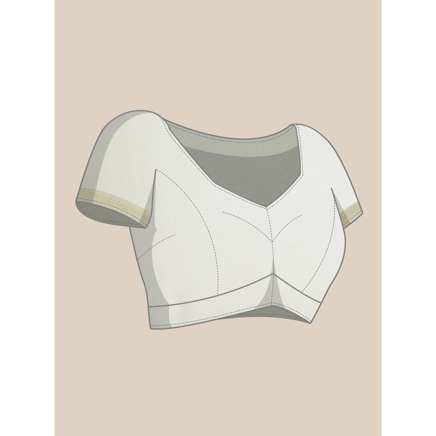 Cream Festive Wear Woven Kanjivaram Silk Saree