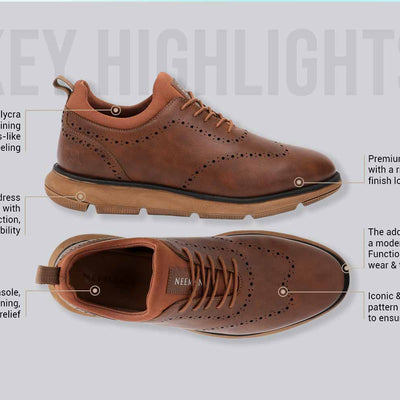 Crossover Brogues : Tan