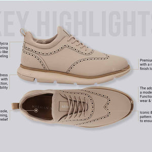 Crossover Brogues : Beige
