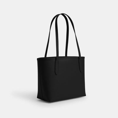 Coach Small City Tote Bag Gold/Black