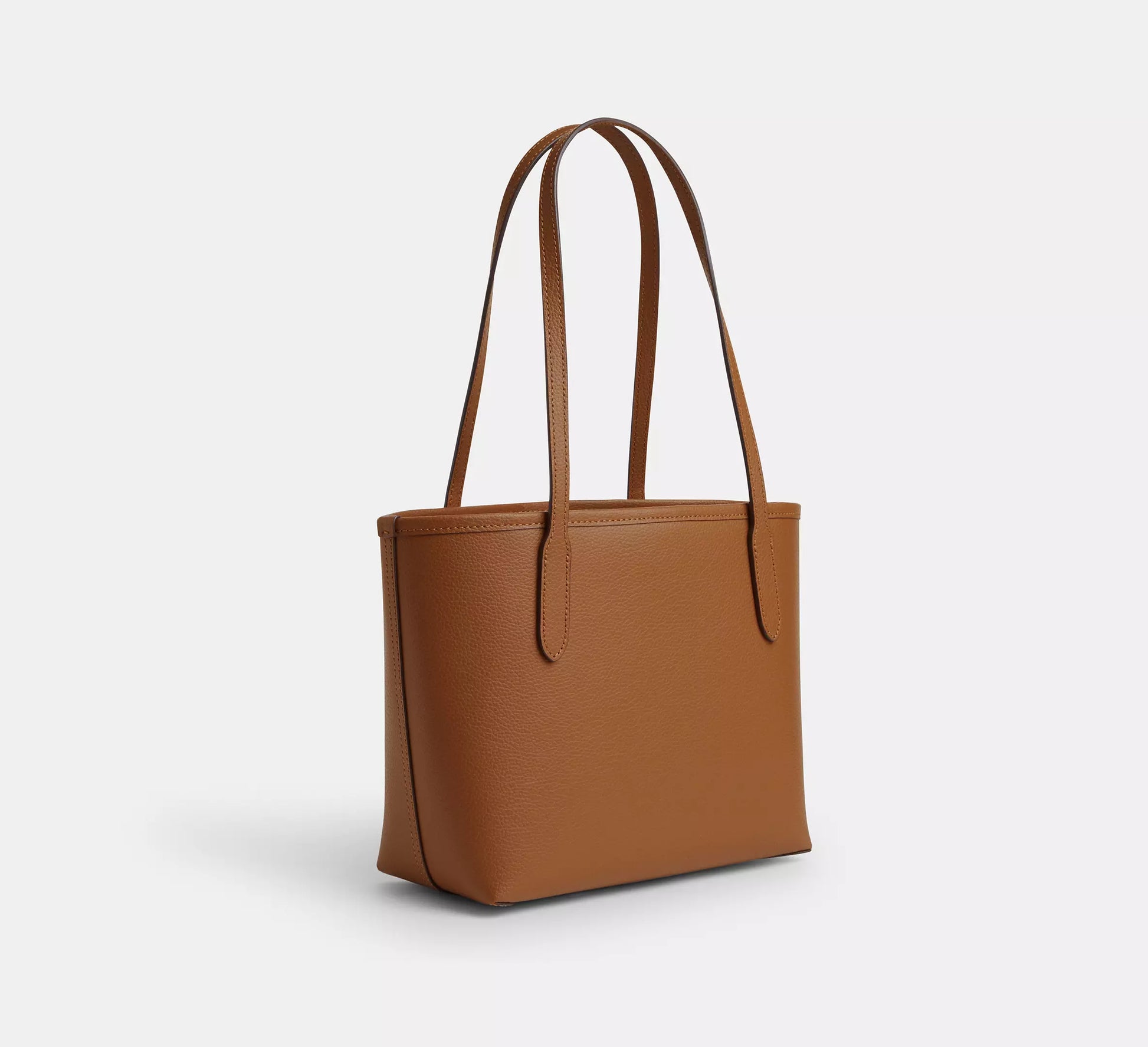 Coach Small City Tote Bag Light Saddle