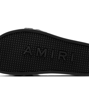Amiri Bandana Moulded Slides Black Black