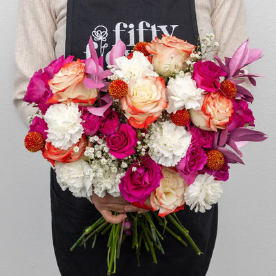 Cupid's Flirty Pink DIY Flower Kit
