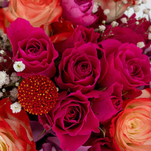 Cupid's Flirty Pink Flower Bouquet