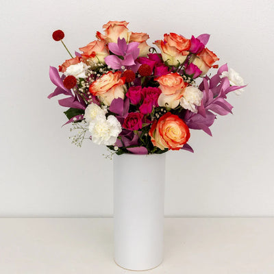 Cupid's Flirty Pink Flower Bouquet