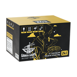 Gamer Soups Instant Noodles - Curry (24 Cup Box)