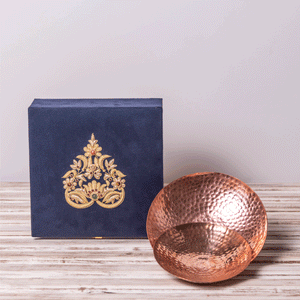 Guldasta Zardozi Box with Curved Plate Wedding Favours