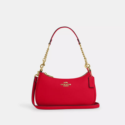 Coach Teri Shoulder Bag Bold Red