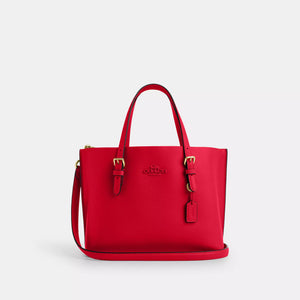 Coach Mollie Tote Bag 25 Bold Red