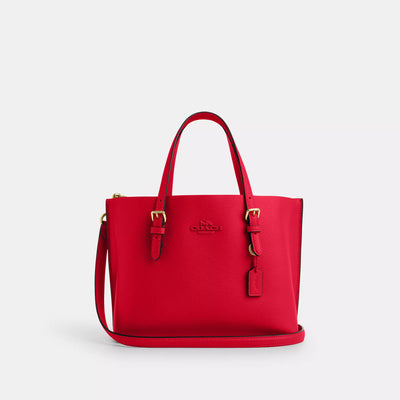 Coach Mollie Tote Bag 25 Bold Red