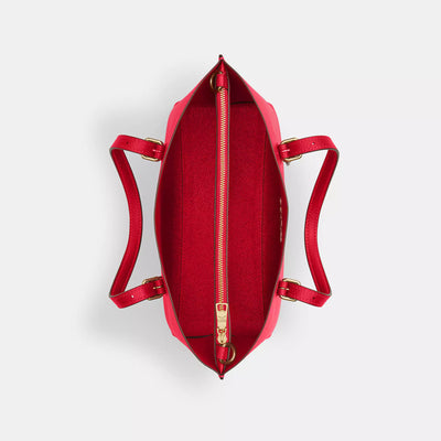 Coach Mollie Tote Bag 25 Bold Red