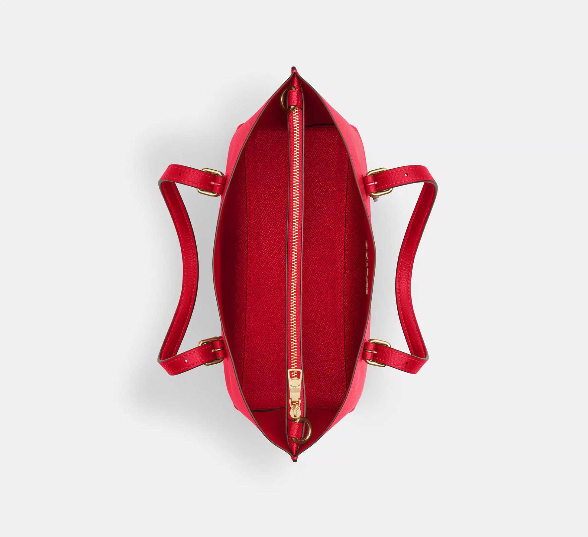 Coach Mollie Tote Bag 25 Bold Red
