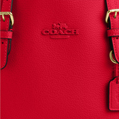 Coach Mollie Tote Bag 25 Bold Red