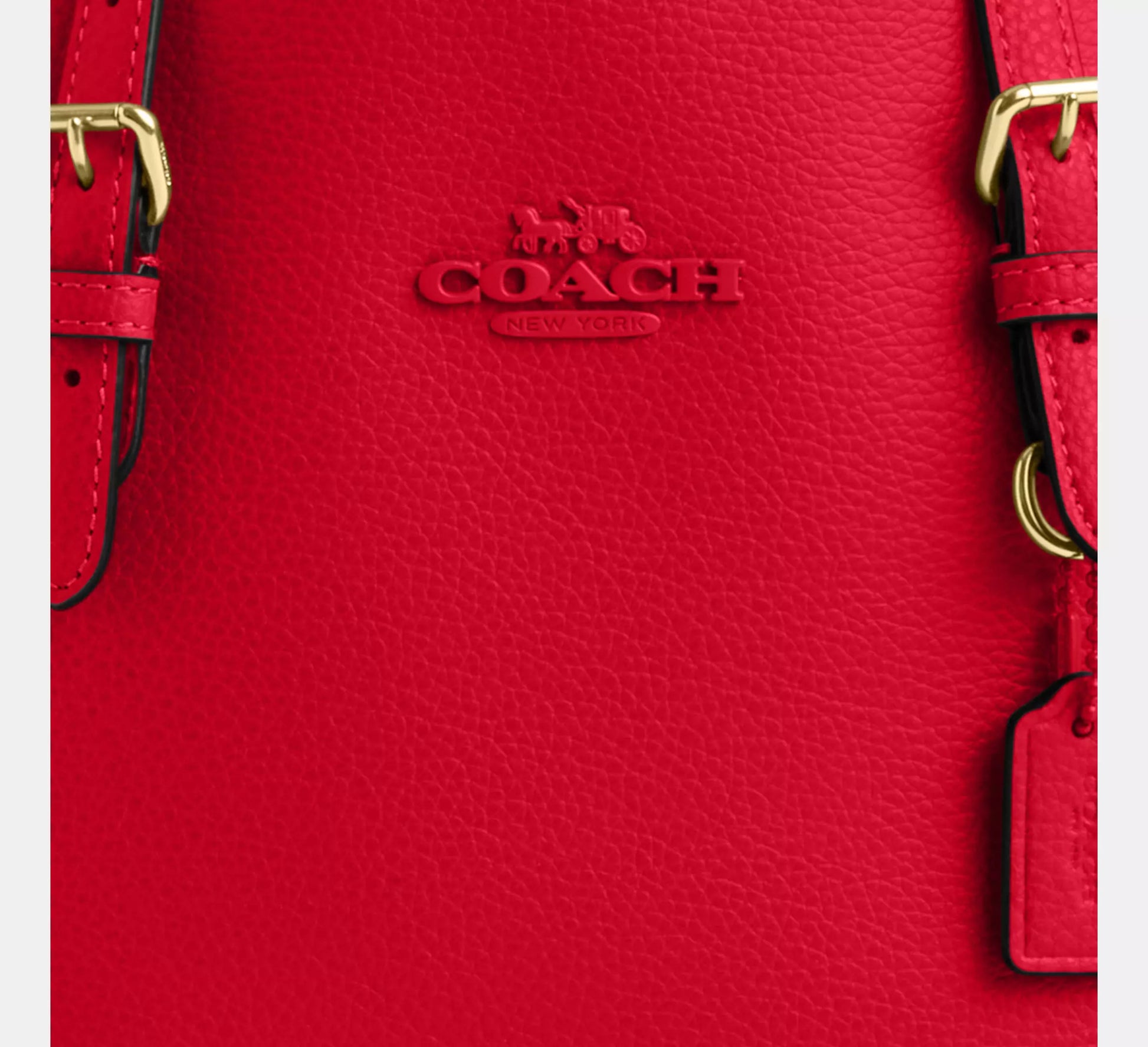 Coach Mollie Tote Bag 25 Bold Red