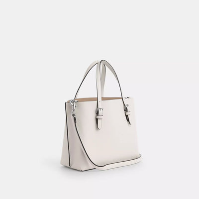 Coach Mollie Tote Bag 25 Silver/Chalk