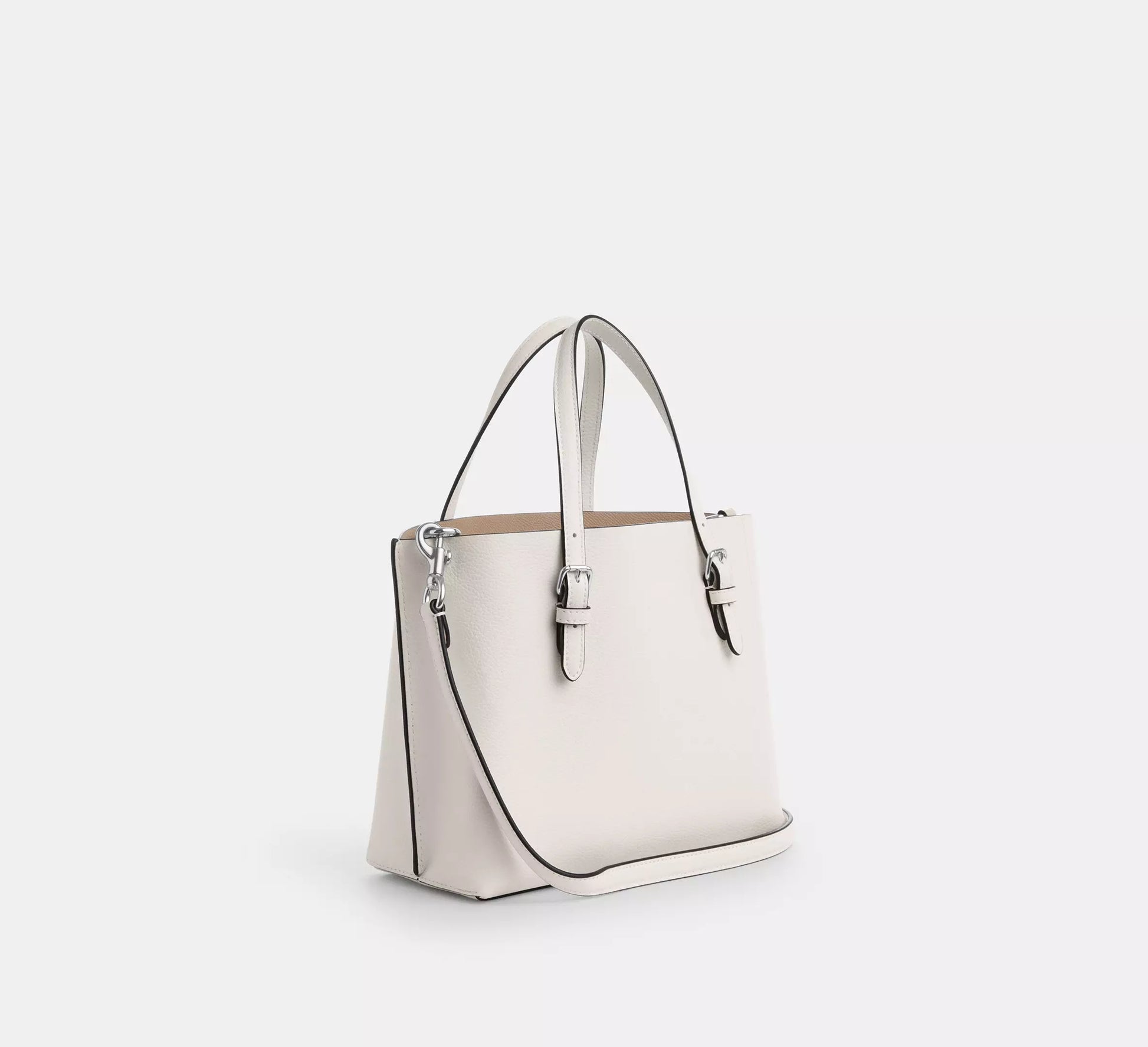 Coach Mollie Tote Bag 25 Silver/Chalk