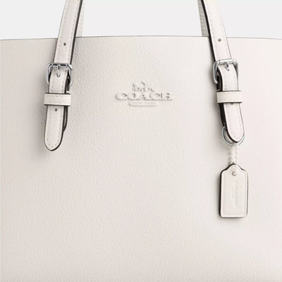 Coach Mollie Tote Bag 25 Silver/Chalk