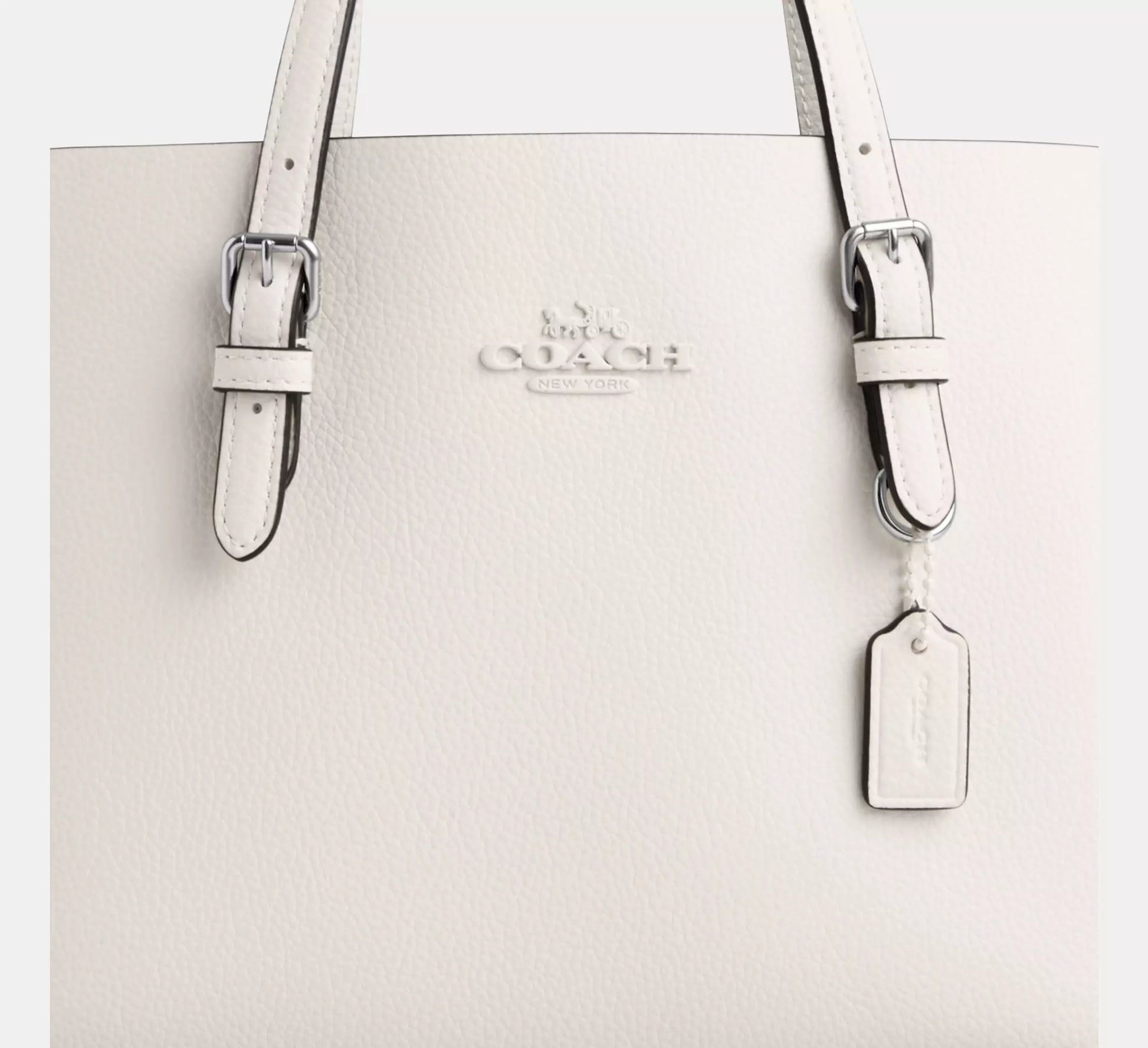 Coach Mollie Tote Bag 25 Silver/Chalk