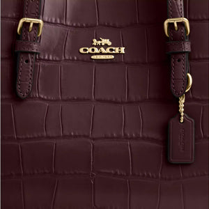 Coach Mollie Tote Bag 25 Gold/merlot