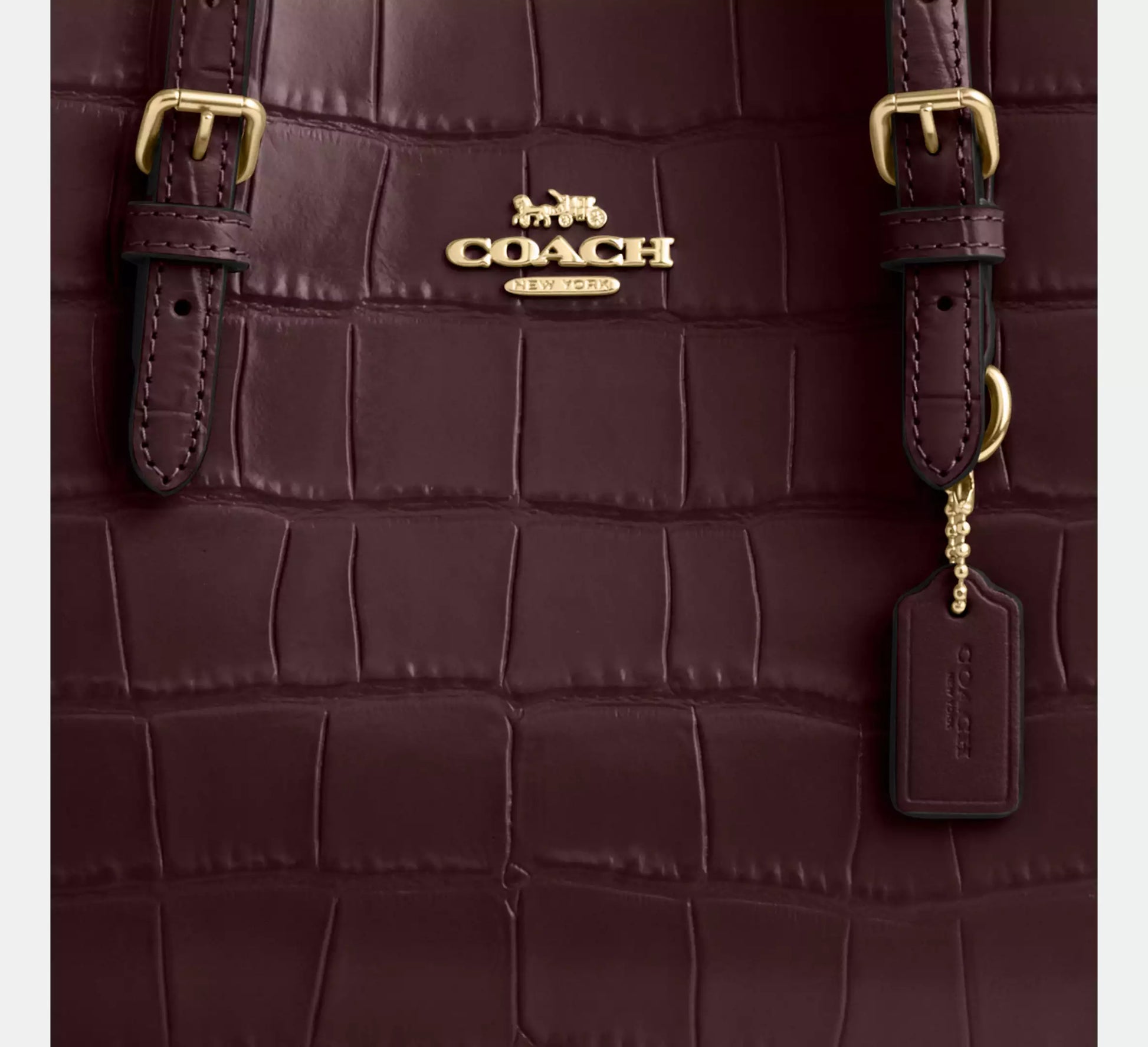 Coach Mollie Tote Bag 25 Gold/merlot