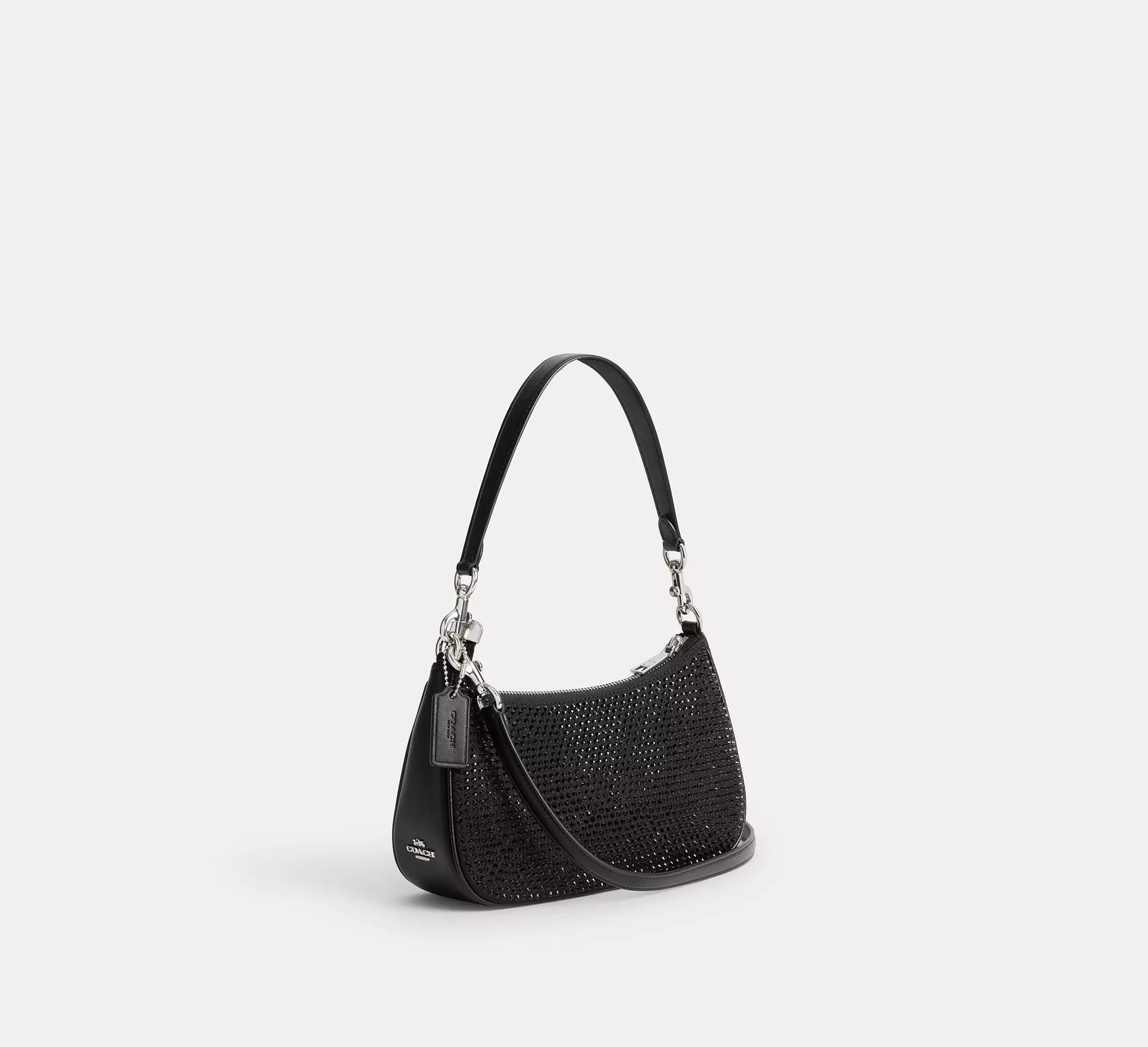 Coach Teri Shoulder Bag Silver / Black