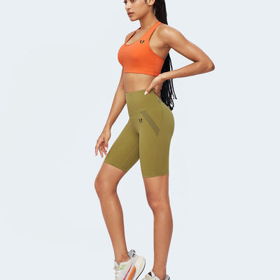 Power Cycling Shorts - Moss Green