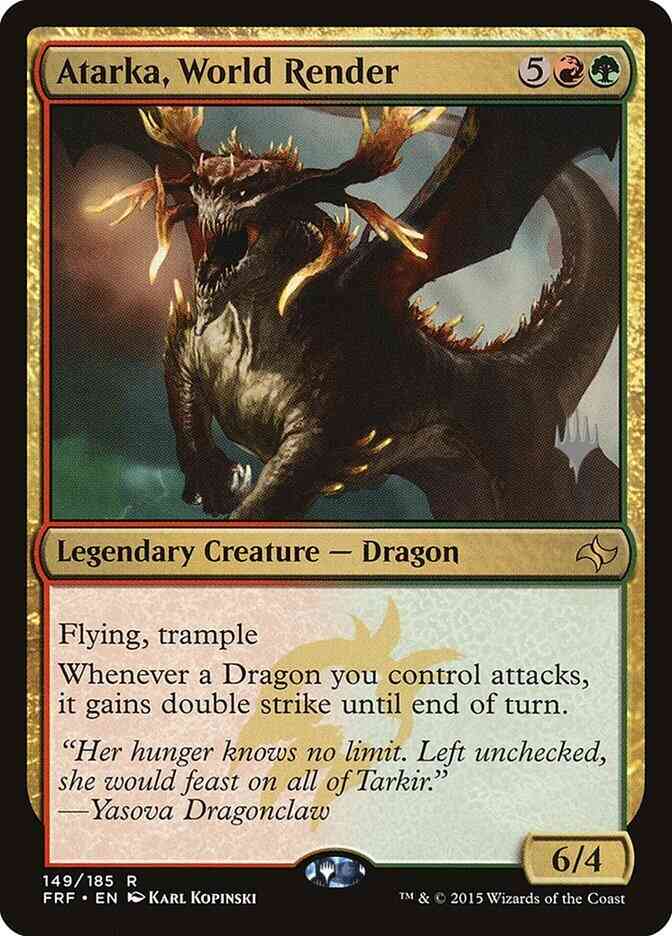 Atarka, World Render [Promo Pack] [149p] [Fate Reforged Promos] [Non-Foil]