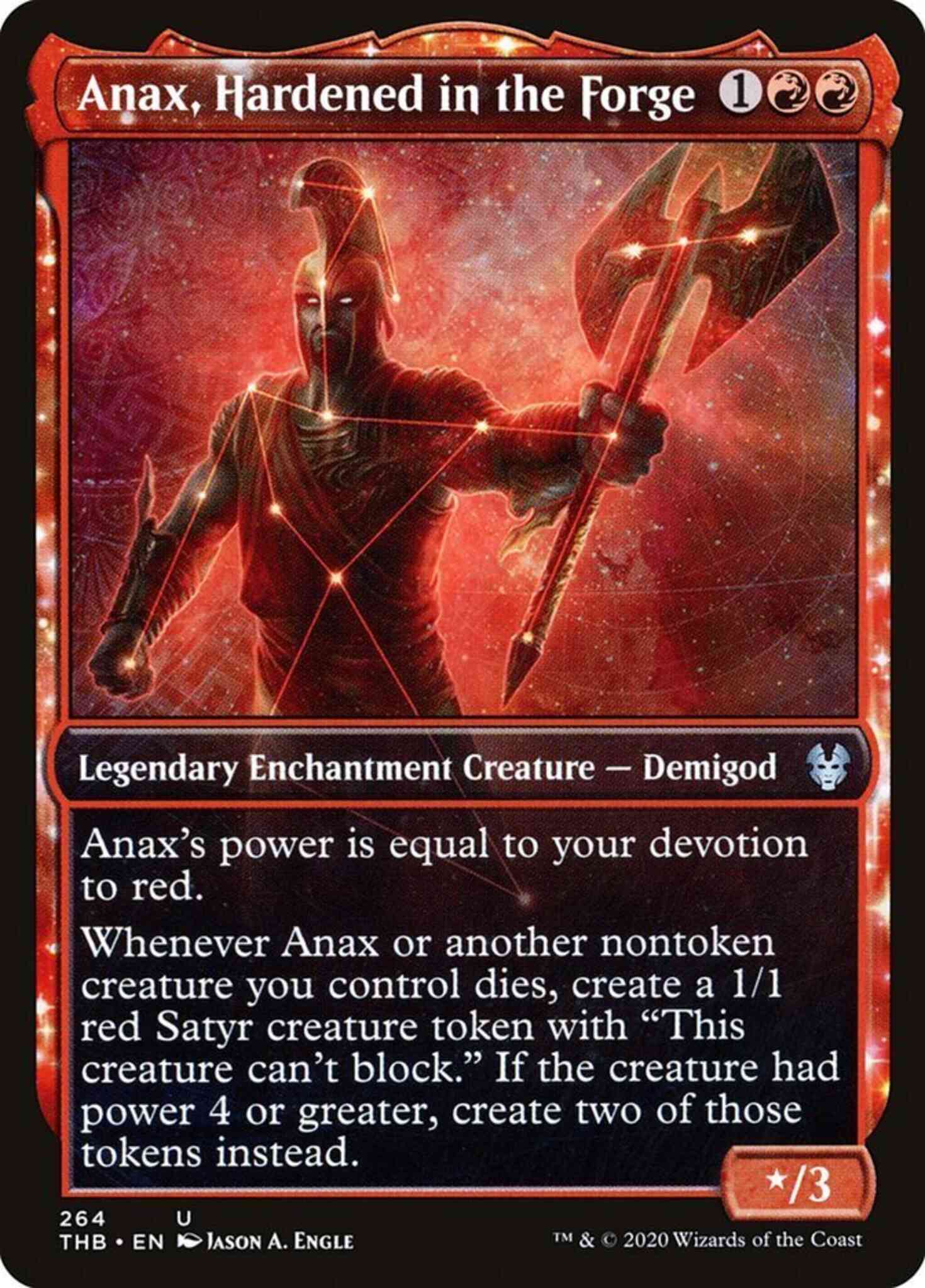 Anax, Hardened in the Forge [264] [Alternate Art] [Theros Beyond Death] [Non-Foil]