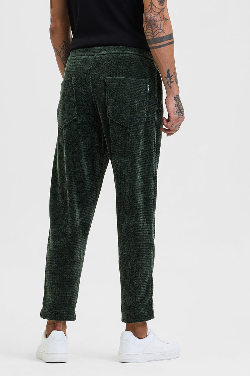 Olive Corduroy Relaxed Fit Trousers
