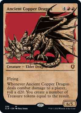 Ancient Copper Dragon [396] [Rulebook Showcase] [Commander Legends: Battle for Baldur's Gate] [Non-Foil]