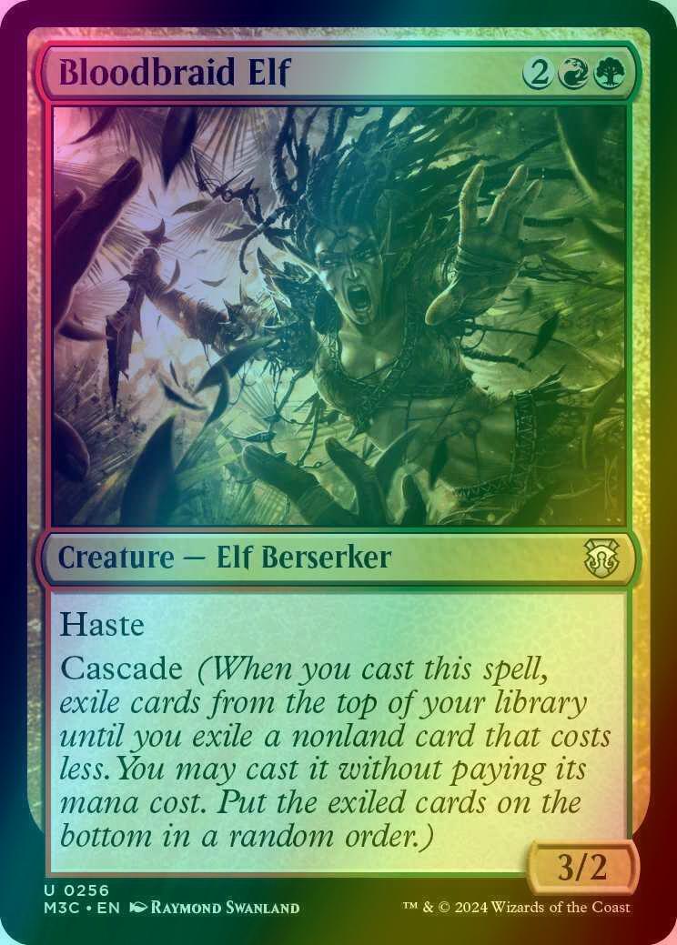 Bloodbraid Elf [256] [Modern Horizons 3: Commander] [Ripple Foil]