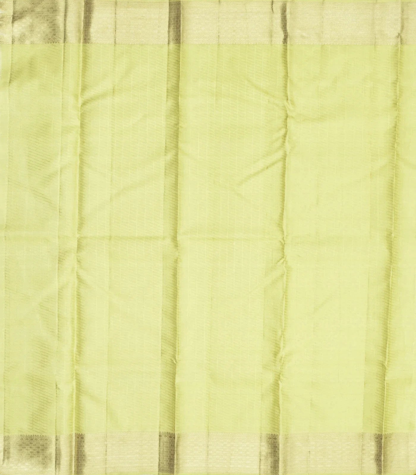 Light Green Handloom Kanchipuram Silk Saree With Floral Motifs