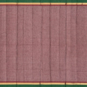 Maroon Handloom Kanchi Cotton Saree With Tree Buttas