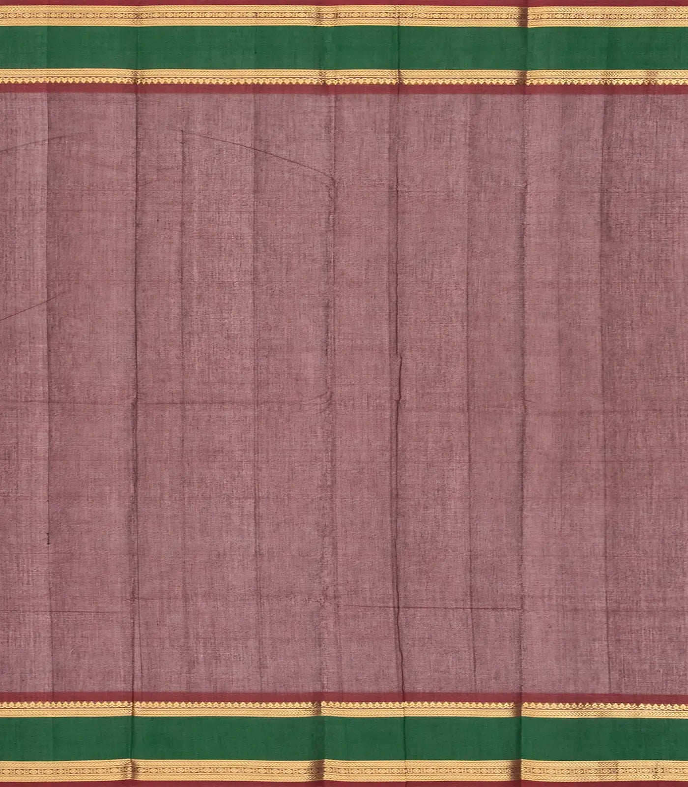 Maroon Handloom Kanchi Cotton Saree With Tree Buttas