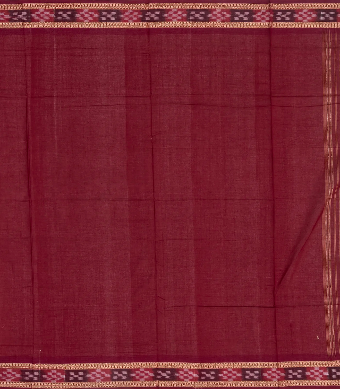 Turmeric Yellow Handloom Orissa Cotton Saree With Button Motifs