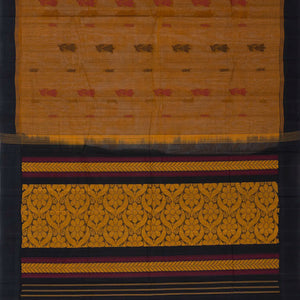 Oil Mustard Handloom Rasipuram Cotton Saree With Floral Buttas