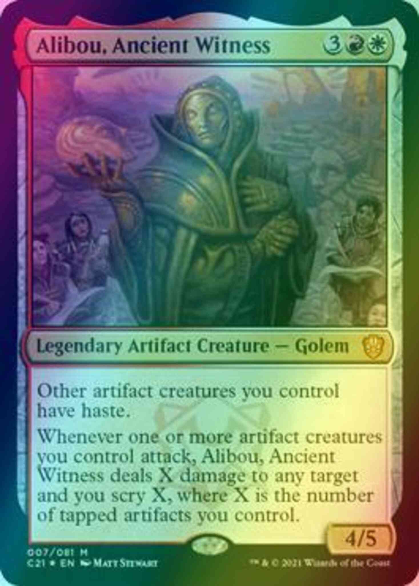 Alibou, Ancient Witness [7] [Commander 2021] [Foil]